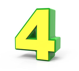 Obraz premium 3d Christmas number 4