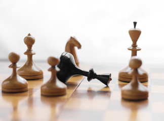 Chess king is checkmated