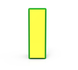 3D Toy letter  I