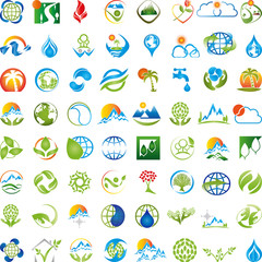 Große Logos Sammlung, Natur, Wirtschaft, Ökologie, Erde