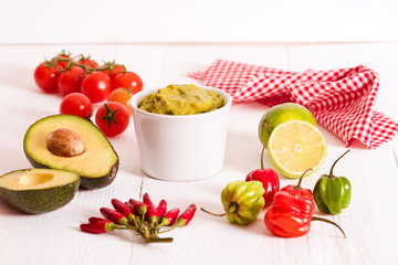 Guacamole dip.