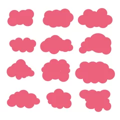 Selbstklebende Fototapeten Clouds vector icons. © vitusik
