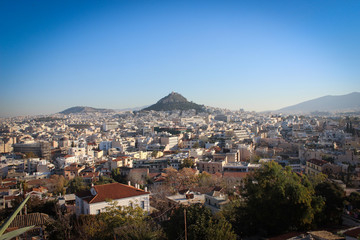 Obraz premium Panorama of Athens from the Acropolis, Greece
