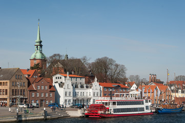 Obraz premium Hafen Mole von Kappeln 
