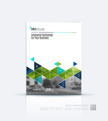 Business vector set. Brochure template layout, cover design annu