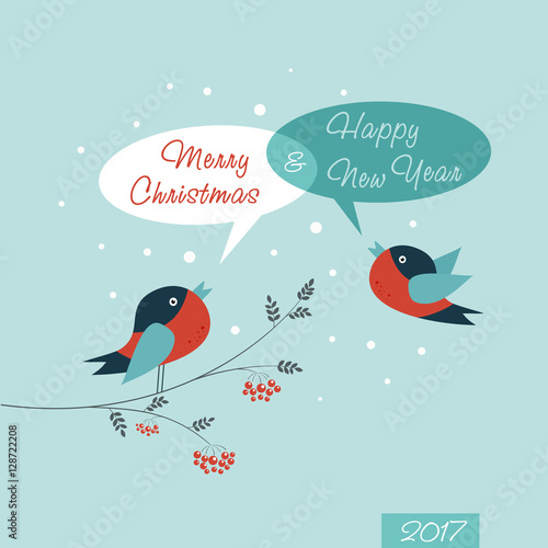 &quot;Merry Christmas Card. Happy New Year.&quot; Stock image and royalty-free