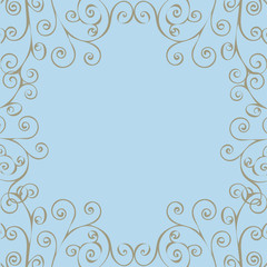 Vintage postcard place for a label. 