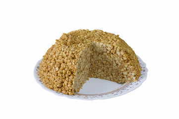 Cake anthill close-up