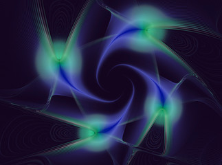 Abstract fractal light green and pink pattern