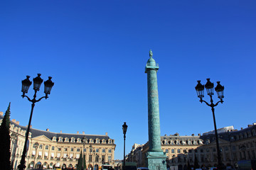 Obraz premium Colonne de la place Vendôme à Paris, France
