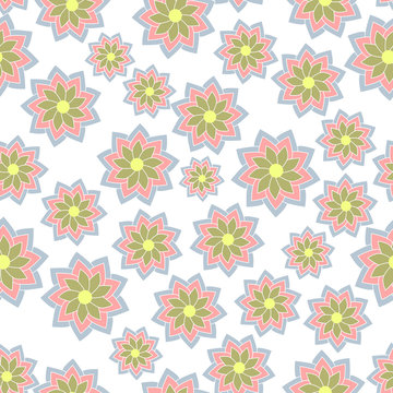 Seamless tile floral pattern