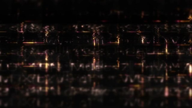 Data Glitch 007: Streaming data malfunction screen display (Loop).