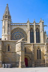 Basilica of Saint Nazaire in Old City of Carcassonne