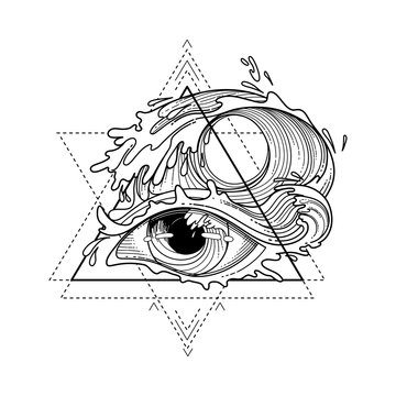 Abstract graphic eye