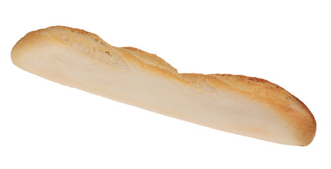 french baguette on white