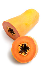Papaya isolated on a white background