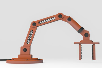 A robot arm for precise, faster work (3d rendering)