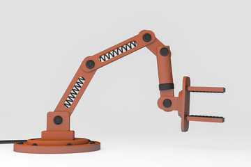 A robot arm for precise, faster work (3d rendering)