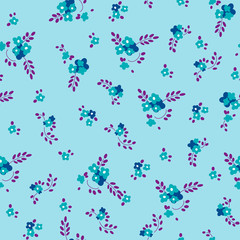 Obraz na płótnie Canvas Seamless pattern of small flowers