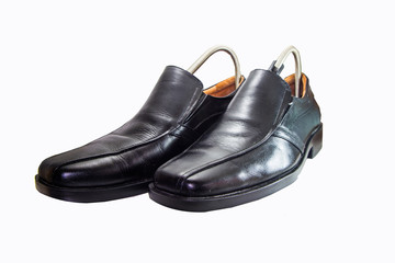 
Leather men's shoes with The shoes shape