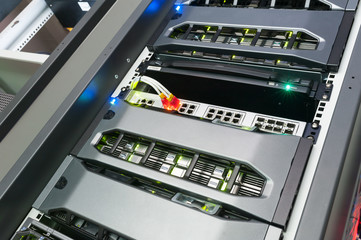 Network servers in data room Domestic Room