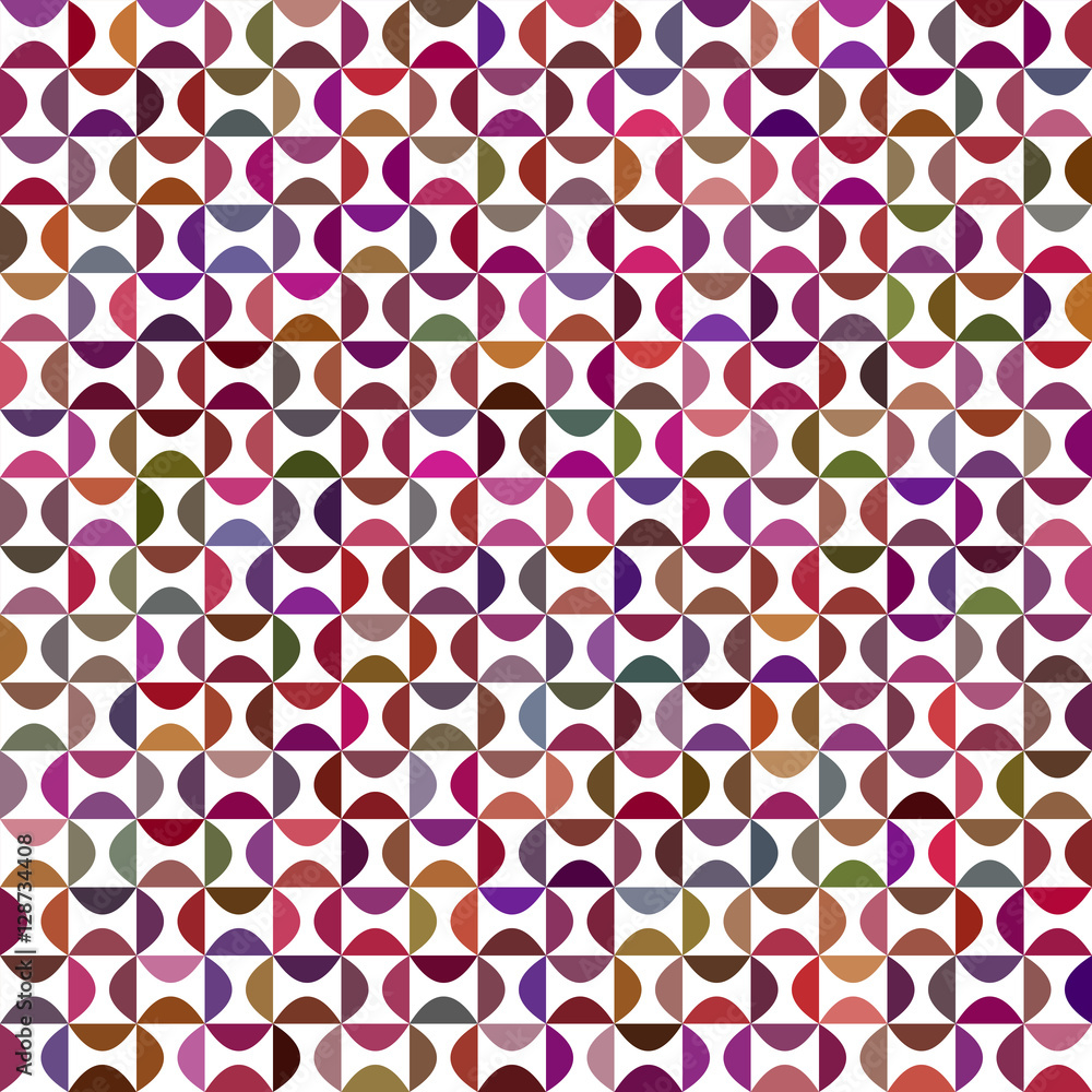Poster colorful curved shape pattern background design