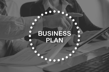 Fototapeta na wymiar Concept of business plan