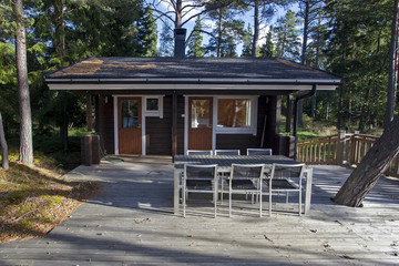 Sauna on the island