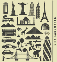 icons of the city landmark world