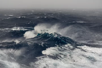 Papier Peint photo autocollant Eau vague de l& 39 océan dans l& 39 océan indien pendant la tempête