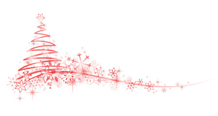 Weihnachtsbaum Schneeflocken Verzierung rot