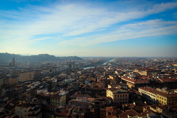 Panorama of city of Florence, Italy