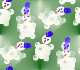 abstract seamless drawn baby snowman in gloves and boots, hats and Christmas trees, snowabstract seamless drawn baby snowman in gloves and boots, hats and Christmas trees, snow