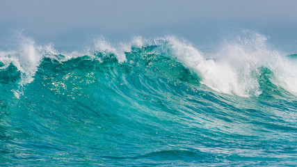 Stunning massive rolling waves crashing into the rocks near Margaret beach, Western Australia - Powered by Adobe