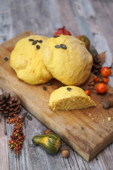 Fototapeta premium Pane alla zucca