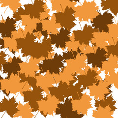 Abstract maple leaves background