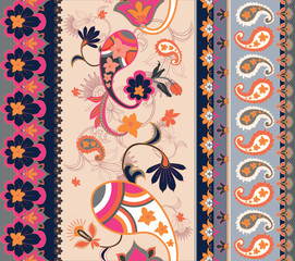 folk seamless vector pattern