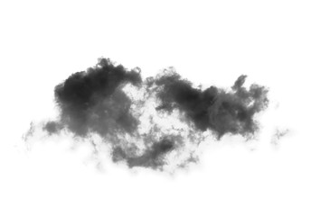 black  smoke clouds  over white