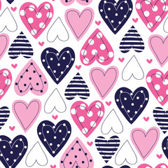 seamless love pattern vector illustration - 128746083
