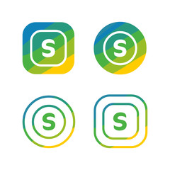 letter S nature logo