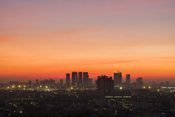 Obraz premium Morning time, rush hour of Bangkok Thailand