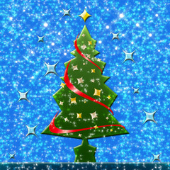 キラキラクリスマスツリー