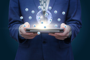 Business network in the mobile device