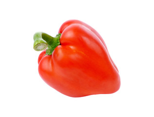 red bell pepper isolated on white background
