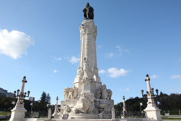 Lisbonne, statue du marquis de Pombal