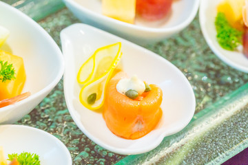 Salmon Snack cocktail