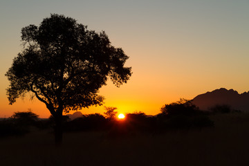 Fototapeta na wymiar Namibian Sunset