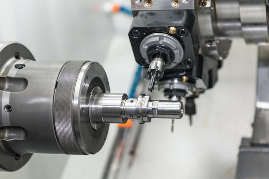 Operator machining mold and die part for automotive industrial