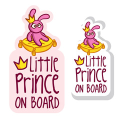 Little Prince on Board Sticker Set