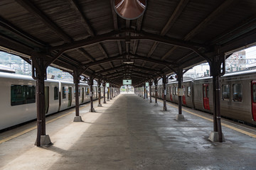 Retro railway station